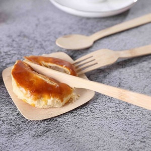 Cuillère légère en bois de bouleau naturel 155 mm pour les boutiques de desserts et les événements en plein air, lot de 50 pièces pour l'emballage commercial de la restauration rapide - Product Image 1