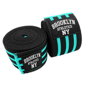 Customized BROOKLYNATHLETICS Weightlifting <b>Knee</b> Wraps Soft Durable EVA Material Breathable <b>Compression</b> Workout Gym Accessories - Product Image 1