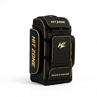 Bolsa de Cricket Premium Hit Zone, Bolsa de Viaje Deportiva Extra Grande, Almacenamiento Resistente y Duradero con Ruedas y Múltiples Compartimentos