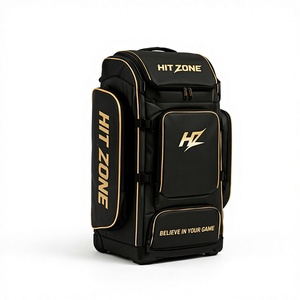 Bolsa de Cricket Premium Hit Zone, Bolsa de Viaje Deportiva Extra Grande, Almacenamiento Resistente y Duradero con Ruedas y Múltiples Compartimentos - Product Image 1