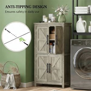 Mobiletto Contenitore Grigio Chiaro per Soggiorno e Bagno - Product Image 4