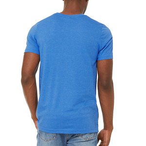 Custom Wholesale Design T-Shirts Men Sueded T Shirt Short Sleeve Blend <b>Ringspun</b> T Shirt - Product Image 2