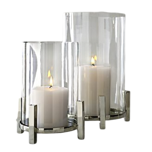 Taper Candleholder Glass <b>Brass</b> Base Heat Resistant Home Decoration <b>Lantern</b> Metal Glass Votives Candle Holder - Product Image 6