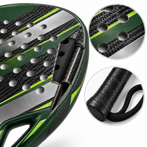 Raquette de padel en fibre de carbone 3K/12K/18K, design personnalisé, professionnelle, légère, avec grip antidérapant, ajustement universel, en vente - Product Image 5