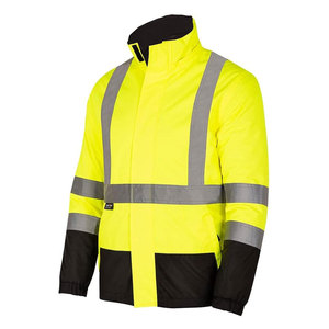Construction Safety Reflecting Stripes <b>Jacket</b> Coats Workwear High Visibility Safety Clothing Security <b>Worker</b> <b>Jackets</b> - Product Image 1