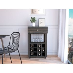 Deposito E-SHOP Carbon Espresso Margh Bar carrello cassetto elegante soluzione di stoccaggio - Product Image 3