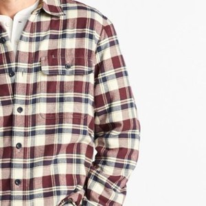Camisa de Franela de Alta Calidad para Hombre, Uso Adulto, Ecológica, Antiarrugas, Transpirable, de Algodón y Lana, con Diseño de Logotipo Personalizado - Product Image 2