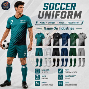 Meilleures ventes, service OEM ODM, sublimation, bonne qualité, nouvelle arrivée, respirant, prix de gros, ensemble d'uniformes de football personnalisés sublimés - Product Image 2