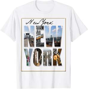 NY เสื้อยืดผู้ชายผ้าฝ้าย100% คุณภาพสูงออกแบบโลโก้ได้เองสไตล์ทางการ - Product Image 5
