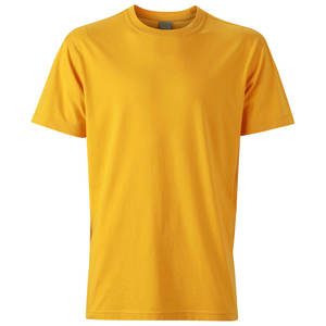 T-shirt de sport à manches courtes en coton et polyester de haute qualité pour hommes, design uni, jersey vierge, directement de l'usine - Product Image 1