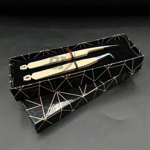แหนบต่อขนตาปลอม90องศาสีนู้ดดีไซน์ดอลลาร์ทำจากสเตนเลสทนทานปลายแหลม - Product Image 2
