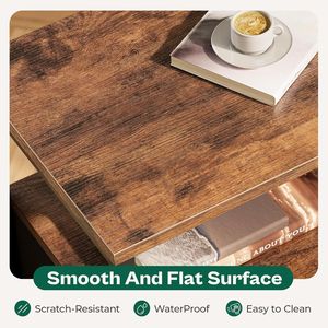 Set of 2 Nightstands with Fabric Drawer and Mesh Shelf <b>Side</b> <b>Table</b> with <b>Storage</b> Nightstand Set - Product Image 5