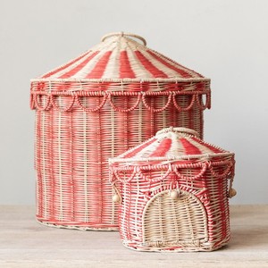 Adorable casa de juegos infantil, carpa de circo de ratán hecha a mano, casa de juguete natural al precio más bajo - Product Image 1