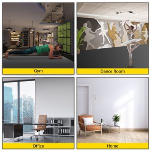 Pavimento da ballo portatile in PVC grigio/nero, spessore 1,5 mm, 6,6x49,2 piedi, per tappeti da ballo - Product Image 3