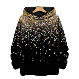 Sudadera con Capucha de Alta Calidad, Personalizada con Pedrería, Estilo Moderno, 100% Algodón, Servicio OEM, Unisex - Product Image 1