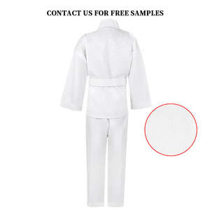 NESTA SPORTS – Tenue de karaté adulte de haute qualité, uniforme de karaté blanc en polyester et coton avec ceinture, support d'impression d'images - Product Image 3