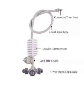 Connecteur de tuyau d'irrigation goutte à goutte à quatre voies, en plastique blanc, pour arrosage agricole, jardin, serre - Product Image 6