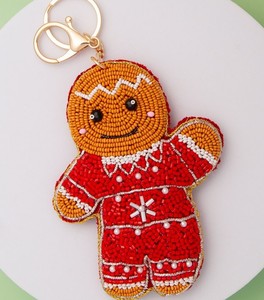 Fashion Seed Beaded Teddy Keychain Embroidered Trendy <b>Key</b> Charm For Handbags & <b>Keys</b> Luxury Bag Accessory <b>Custom</b> <b>Key</b> Holder - Product Image 5