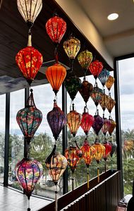 Vietnamese Bamboo Lantern Hanging Asian Flower Style Waterproof Biodegradable Garden Wedding Graduation Sushi Bar Decoration - Product Image 3