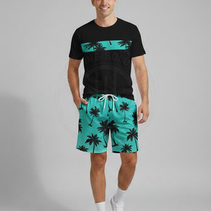 Ensembles courts pour hommes en coton doux et confortable, design respirant pour un usage quotidien décontracté en été - Product Image 2
