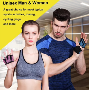 2 Pares de Guantes para Levantamiento de Pesas, Guantes Cortos de Microfibra para Entrenamiento con Protección Completa de la Palma y Agarre Extra para Hombres y Mujeres - Product Image 6