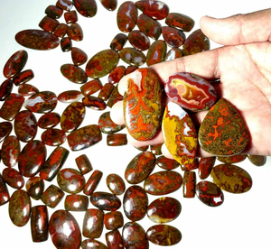 Meilleures ventes : Pierre précieuse naturelle cabochon en vrac, Agate de Maroc, pour la fabrication de bijoux faits main, produit en gros personnalisable - Product Image 2