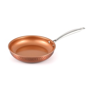Dorable Copper Hammered Fry <b>Pan</b> With Long Handle For Home Kitchen Cookware Stovetop Cooking <b>Pan</b> Frying <b>Pans</b> - Product Image 6