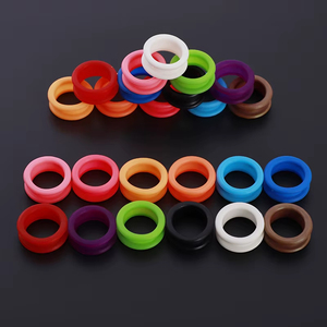 Anneaux de doigt en silicone pour ciseaux à cheveux, inserts pour tous types de ciseaux, accessoires d'outils de coiffure, accessoires de salon de beauté - Product Image 2