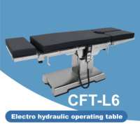 Table d'opération chirurgicale électrique hydraulique directe usine, en acier inoxydable 304, capacité 400 kg, matelas à mémoire de forme sans couture, écran LCD manuel