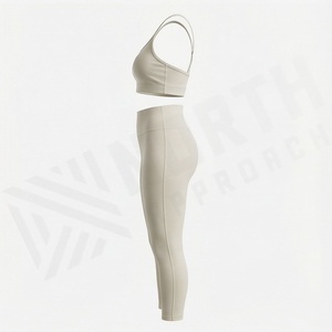 Ensemble de yoga pour femmes, vêtements de fitness, soutien-gorge de sport, leggings, vêtements de sport sans couture, vêtements de sport athlétiques, vêtements d'entraînement, vêtements de sport pour la gym, hauts - Product Image 3
