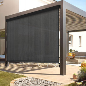 Persiana Enrollable Motorizada de Grado Comercial, Resistente al Viento, con Riel Externo para Balcón y Patio - Product Image 6