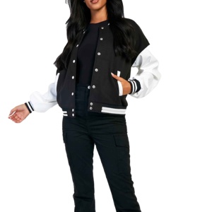 Vestes universitaires pour femmes de haute qualité fabriquées par des professionnels, vêtements de rue décontractés, vente en gros, peau de mouton respirante, hiver uni - Product Image 3