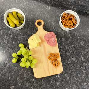 Planche à découper en bois au design moderne et tendance, multifonctionnelle, grande planche à découper en bois naturel, à utiliser à la maison, à l'hôtel, au restaurant - Product Image 4