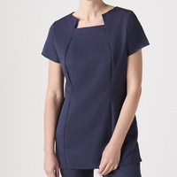 Ensemble de gommages spa personnalisés, uniforme élégant pour esthéticiennes, vêtements de travail tissés pour hôpitaux et cliniques