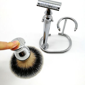 Three One Private Label Waterproof Stainless Steel Beard Grooming Brush Set <b>Shaving</b> <b>Kit</b> Razor - Product Image 2