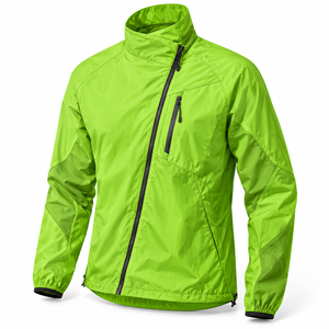 Veste coupe-vent légère unisexe néon magenta avec col coach, imperméable, pour activités de plein air, sport, travail, course à pied, randonnée, OEM - Product Image 5