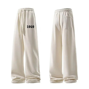 Wholesale Custom Joggers Sweatpants Men <b>Drawstring</b> Solid Casual Sweat Pants Baggy Track Logo Print Oversized Men's <b>Trousers</b> - Product Image 6
