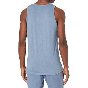 เสื้อกล้ามถักคอโอสีฟ้าอ่อนสำหรับผู้ชาย สวมใส่สบายๆ - Product Image 5