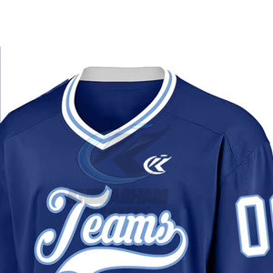 Custom <b>Cheap</b> Team Sublimated Breathable Summer Ice Hockey Jersey Short Sleeve Custom Made Adult Size Men - Product Image 5