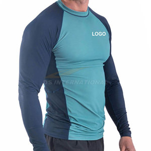 Professional <b>Men's</b> Rash Guard No Gi Jiu Jitsu Grappling Team Uniform Breathable <b>Compression</b> Sportswear Custom Logo OEM ODM - Product Image 4