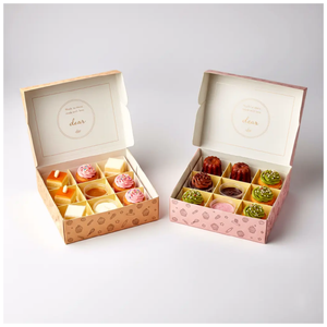 Boîte d'emballage personnalisée en papier alimentaire avec laminage mat et doublure en éponge pour Pastel de Nata, tartelettes aux œufs et biscuits, avec logo sur mesure - Product Image 3