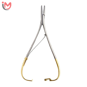 ที่จับเข็มผ่าตัดทางทันตกรรมคุณภาพสูง Mathieu Needle Holder ปลาย TC ขนาด 17 ซม. คีม Mathieu อุปกรณ์ผ่าตัดทางทันตกรรมจัดฟัน OEM - Product Image 3