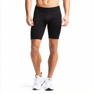 Pantalones Cortos de Compresión para Hombre, Cintura Alta Elástica, Secado Rápido, para Correr, Gimnasio y Entrenamiento - Product Image 4