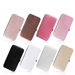 Pinces professionnelles pour extensions de cils 10 mm à pointe dentelée, diverses couleurs, acier inoxydable, étui magnétique, écologiques, directes - Product Image 1