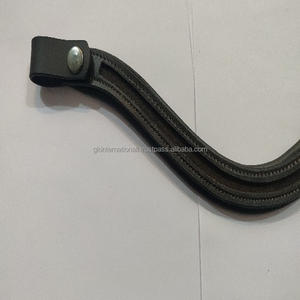 BANDA PARA CEJAS DE CANAL VACÍA DE CUERO GENUINO DE ALTA CALIDAD CON ACOLCHADO DURADERO Y BOTÓN DE BUCLE AJUSTABLE - Product Image 3