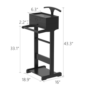 Portabotteria portatile in legno portabotteria ingresso camera da letto posteggiatore ufficio Stand per appendiabiti scarpiere camera da letto - Product Image 2