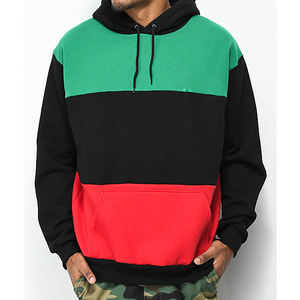 Sweat-shirts et hoodies oversize à épaules tombantes de haute qualité, color block, en molleton de coton épais pour hommes - Product Image 5
