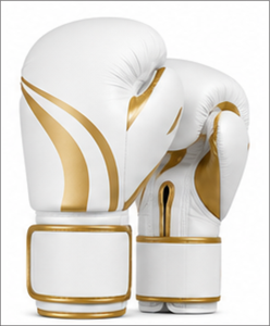 ถุงมือชกมวย MMA แบบผูกเชือก หนัง PU 14 ออนซ์ สีดำทอง แบบนิ้วแยก สำหรับฝึกซ้อมสำหรับผู้ชาย - Product Image 4