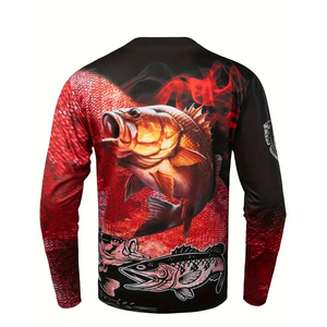 Camisa de Pesca para Hombre de Manga Larga, Nueva Moda, Impresión por Sublimación Personalizada, Logotipo Personalizado - Product Image 2