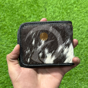 Portefeuille de luxe fait main pour homme en cuir véritable avec finition texture cuir de vachette pour usage quotidien - Product Image 6